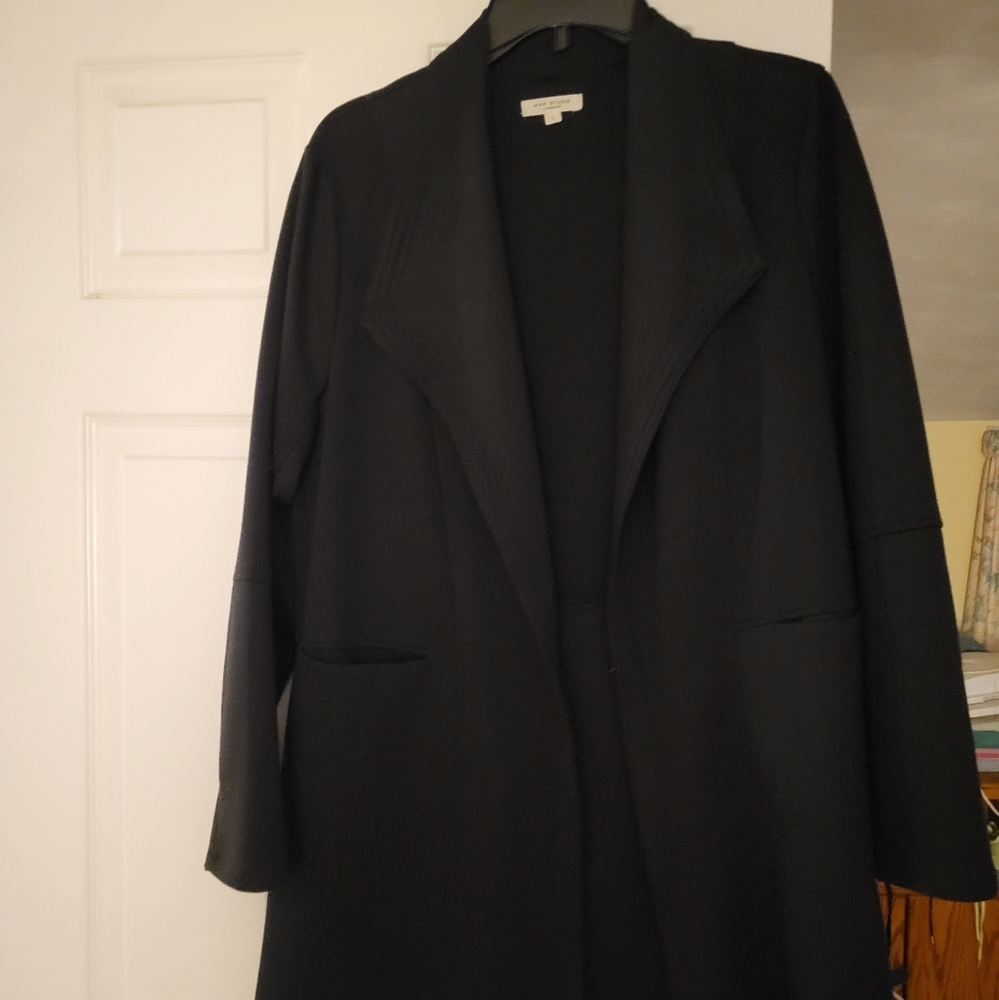Max Studio Classic Black Long Blazer